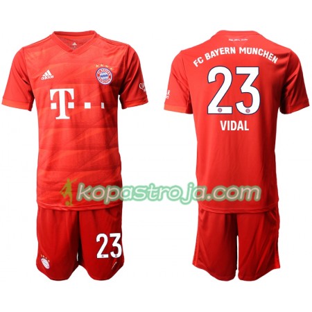 Billiga Fotbollströjor FC Bayern München VIDAL 23 Barn Hemma tröja 2019/20 Kortärmad